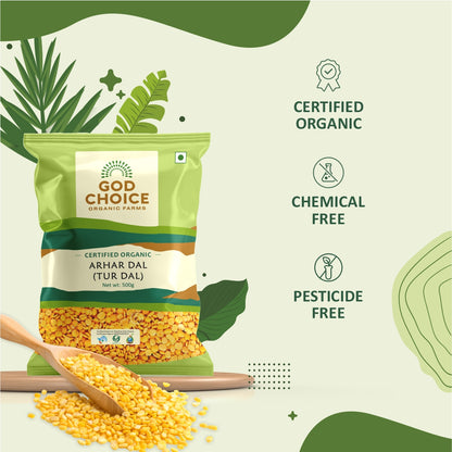 Arhar Dal | Certified Organic | Unpolished | Pesticides Free