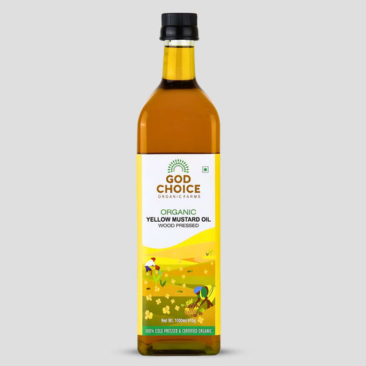 Organic Yellow Mustard Oil | Wood Pressed | Single-Filtered