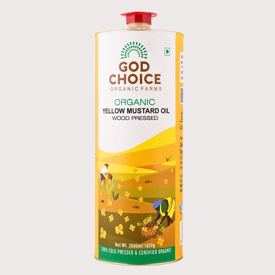 Organic Yellow Mustard Oil | Wood pressed | Single-Filtered